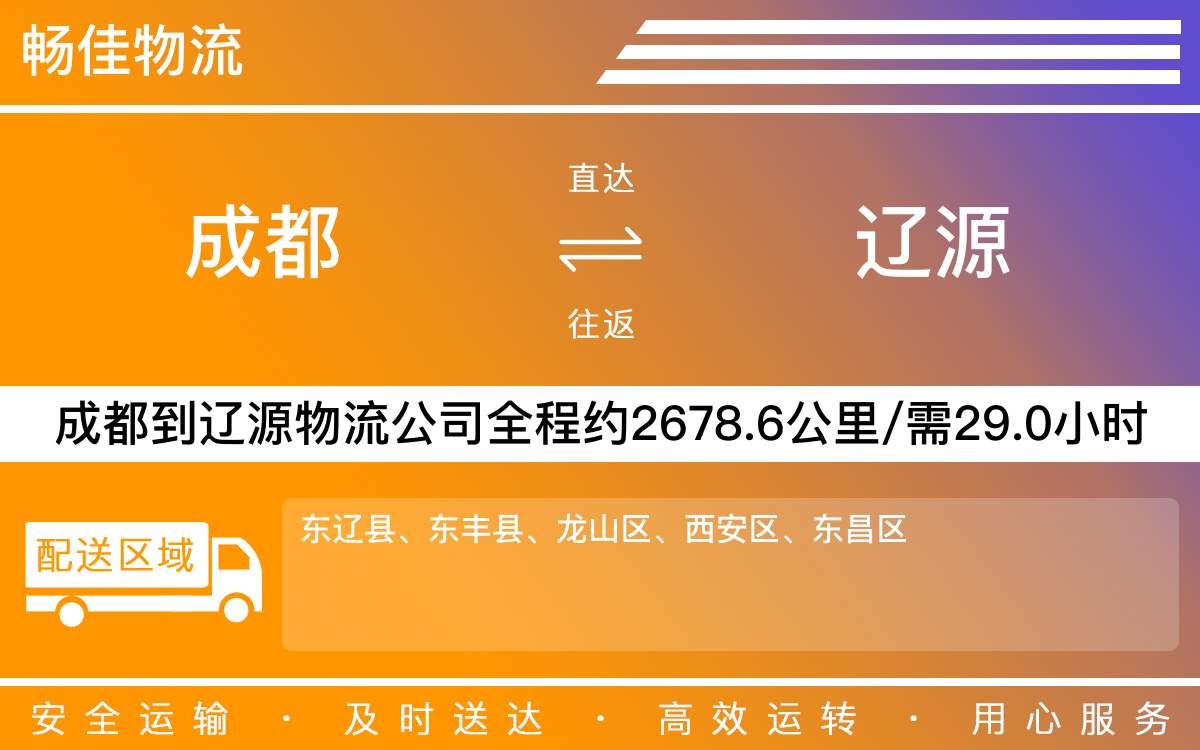 成都到遼源物流專線-成都至遼源貨運專線