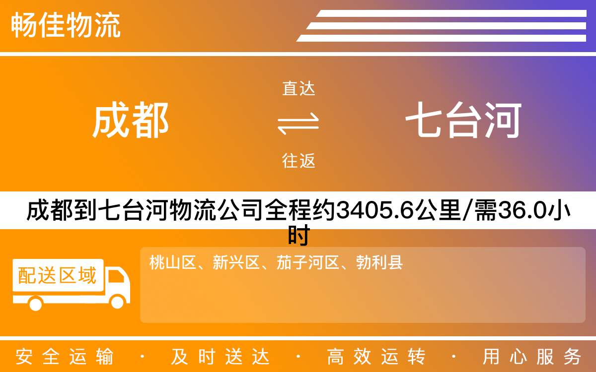 成都到七臺河物流專線-成都至七臺河貨運專線